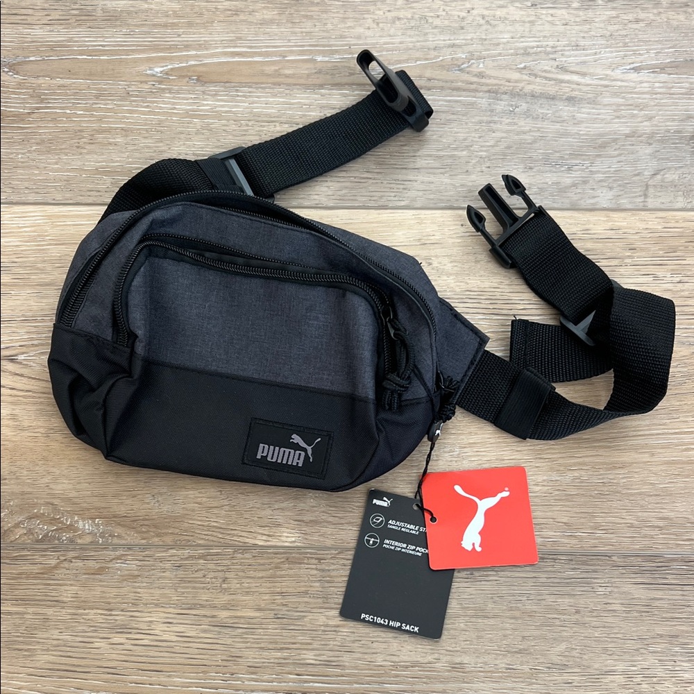 Puma Charcoal and Black Belt Bag